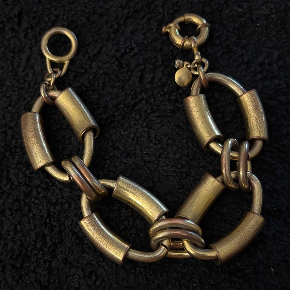 J Crew Chunky Gold-Tone Chain Bracelet